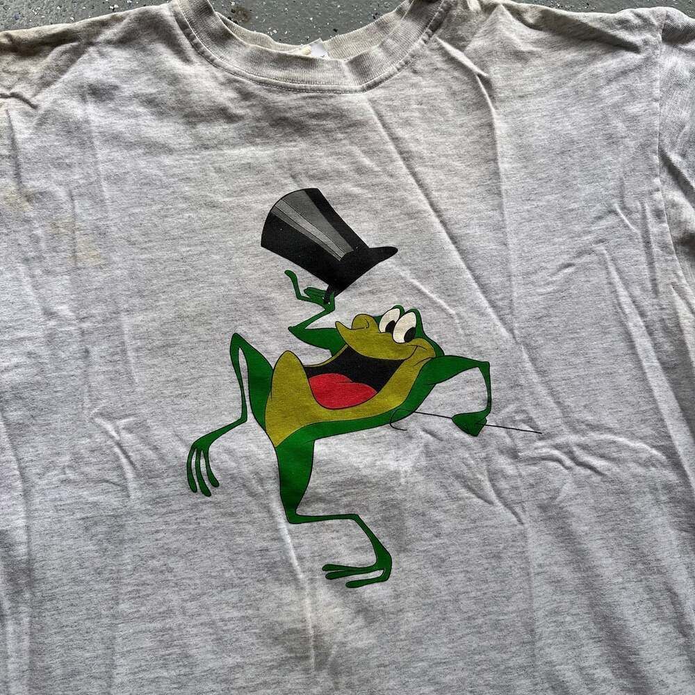 Vintage 90s Warner Bros. Michigan J. Frog ",Hello My Baby" T-Shirt - Picture 2 of 8